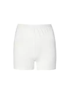 Женские хлопковые однотонные короткие колготки 427 TOLIN, белый