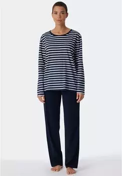 Женские хлопковые пижамы из 2 предметов Casual Essentials SCHIESSER, цвет Nachtblau
