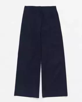 Женские хлопковые широкие брюки с высокой посадкой Bimba y Lola, темно-синий