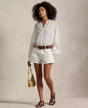 Женские хлопковые шорты чинос Polo Ralph Lauren, белый