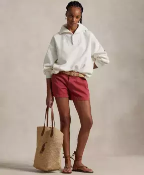 Женские хлопковые шорты чинос Polo Ralph Lauren, красный
