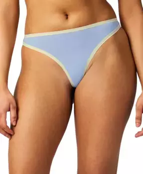 Женские хлопковые стринги с эффектом растяжки GapBody GPW00283, синий