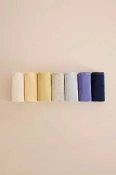 Женские хлопковые трусики Secret, упаковка из 7 шт Women'Secret, мультиколор