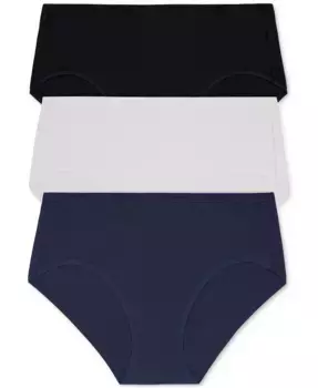 Женские хлопковые трусы-бикини из модала, 3 шт. - DK8465P3 DKNY, синий