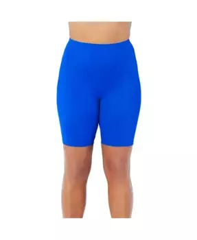 Женские хлорстойкие длинные велосипедные шорты для плавания Swimsuits for All, синий