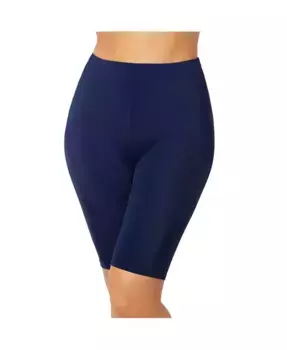 Женские хлорстойкие длинные велосипедные шорты для плавания Swimsuits for All, синий