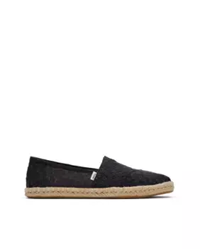 Женские холщовые эспадрильи Toms, черный