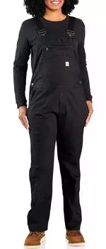 Женские холщовые комбинезоны Carhartt, черный