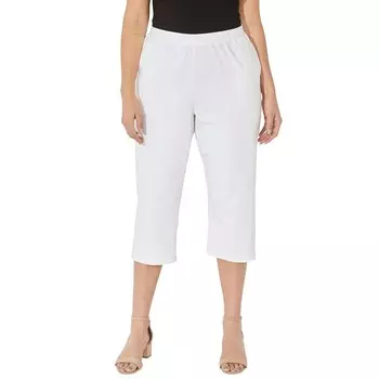 Женские капри больших размеров Catherines Suprema, белый