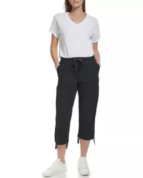Женские капри-брюки в стиле карго Dkny Jeans, черный
