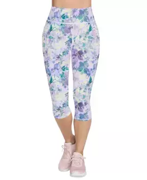 Женские капри-леггинсы Go Walk Seascape Floral Skechers, фиолетовый