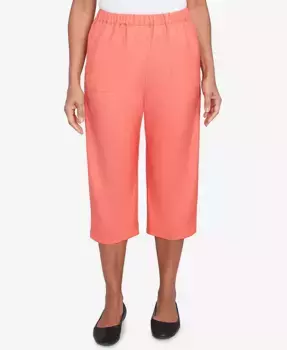 Женские капри с накладными карманами и эластичным поясом Catalina Island Alfred Dunner, оранжевый