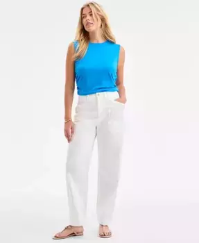 Женские карго-брюки с плетеной отделкой On 34th, белый