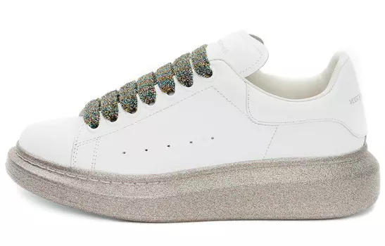 Женские кеды Alexander McQueen на платформе, белый