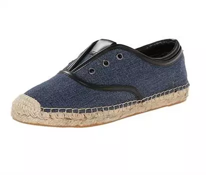 Женские кеды-эспадрильи Mako Denim Slip-On Oxford в синем цвете Elie Tahari