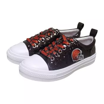 Женские кеды Cuce Brown Cleveland Browns Team с пайетками, цвет Brn Brown