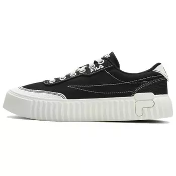 Женские кеды Gear Canvas Low-top черного/белого цвета Fila