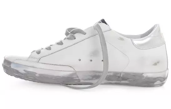 Женские кеды Golden Goos, серебристо-белый