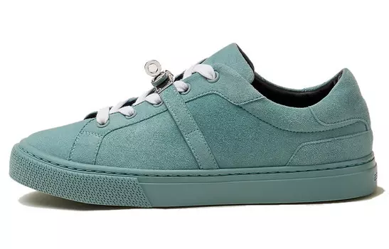 Женские кеды Hermes, зелено-голубой