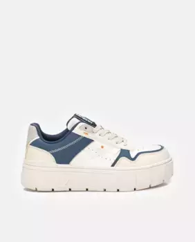 Женские кеды из парусины на шнурках и двойной резиновой подошве Refresh, белый