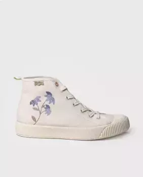 Женские кеды из парусины на шнуровке Toni Pons, цвет Crudo