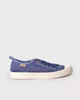 Женские кеды из парусины на шнуровке Toni Pons, синий