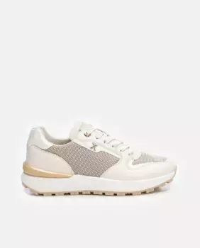 Женские кеды на шнуровке с резиновой подошвой Xti, бежевый