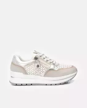 Женские кеды на шнуровке с резиновой подошвой Xti, белый