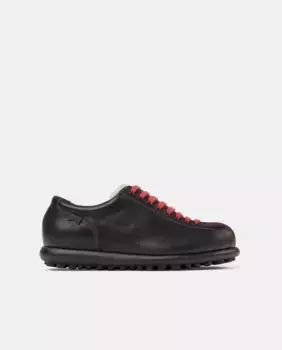 Женские кеды Pelotas Ariel Hella Twins из гладкой кожи со шнурками Camper, черный