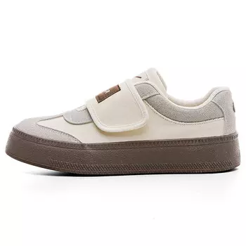 Женские кеды с низким верхом бежево-коричневого цвета Warrior