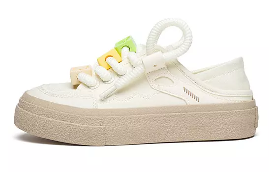 Женские кеды с низким верхом бежевого/хаки цвета Aaa Since 1955