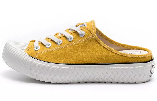 Женские кеды с низким верхом цвета манго-желтый Excelsior