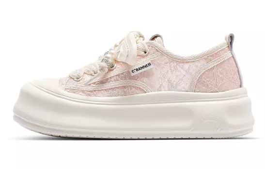 Женские кеды с низким верхом, светло-бежевые C°Banner