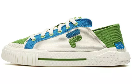 Женские кеды Wallride с низким верхом, белые/зеленые Fila Fusion