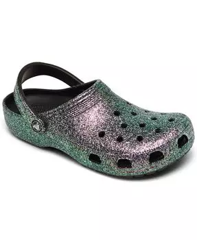 Женские классические блестящие сабо от Finish Line Crocs, серый