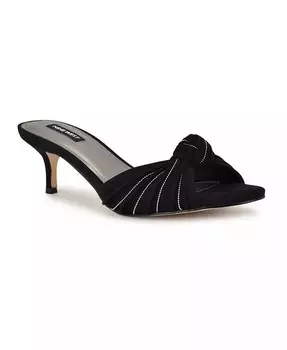 Женские классические босоножки без шнуровки Laike на каблуке котенка Nine West, черный