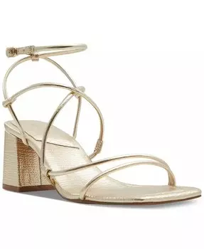 Женские классические босоножки Harmonni на блочном каблуке с ремешками ALDO, золото