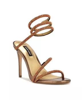 Женские классические босоножки на каблуке с запахом щиколотки Maskil Nine West, желтый