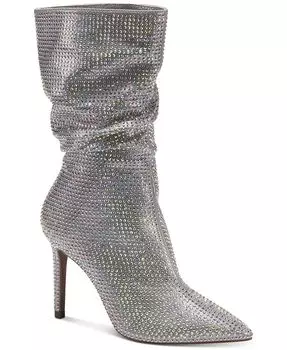 Женские классические ботинки Raquell со стразами с напуском Thalia Sodi, серебро