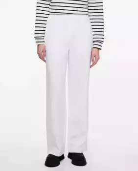 Женские классические брюки длиной до щиколотки Pieces, белый