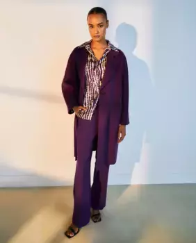 Женские классические брюки фларе Woman El Corte Ingls, пурпурный