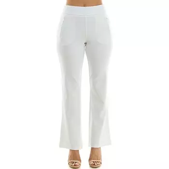 Женские классические брюки-клеш Nina Leonard, цвет Ivory