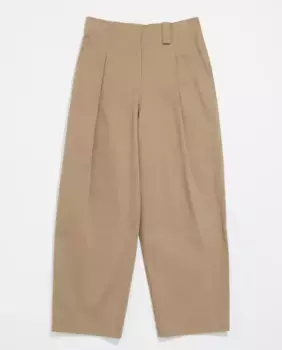 Женские классические брюки-морковки со складками Bimba y Lola, цвет Kaki