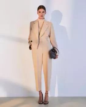 Женские классические брюки-морковки Woman El Corte Ingls, бежевый