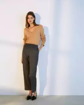 Женские классические брюки полуоблегающего кроя Woman El Corte Ingls, серый