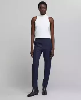 Женские классические брюки с карманами IKKS, темно-синий