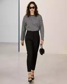 Женские классические брюки с карманами Vero Moda, черный