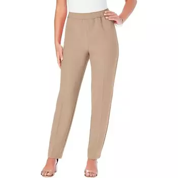 Женские классические брюки с наклоном Roaman больших размеров для миниатюрных размеров Roaman's, цвет New Khaki