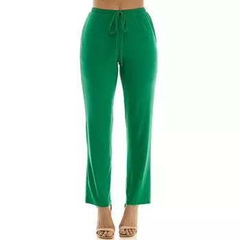 Женские классические брюки с завязками Nina Leonard, цвет Bright Green