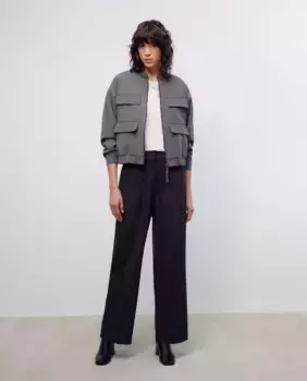 Женские классические брюки со складками Woman El Corte Ingls, антрацит